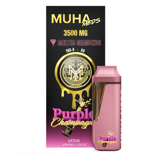 Muha Meds | Purple Champagne Melted Diamonds Disposable 3.5g (Sativa)
