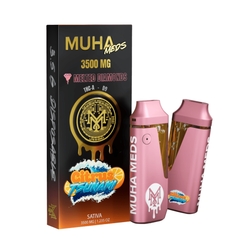 Muha Meds | Citrus Tsunami Melted Diamonds Disposable 3.5g (Sativa)