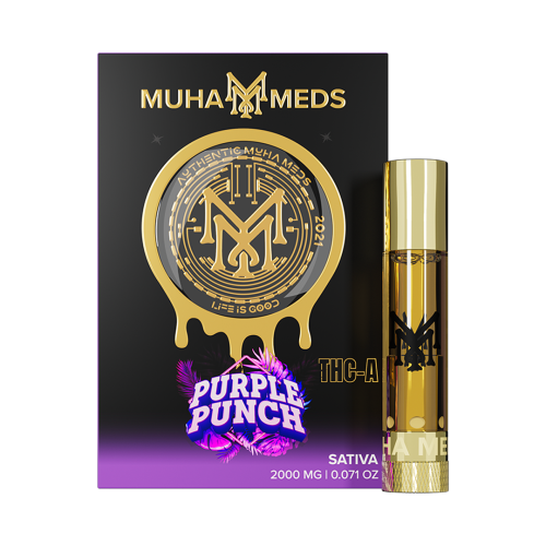 Muha Meds | Purple Punch THC-A Cartridge 2g (Sativa)